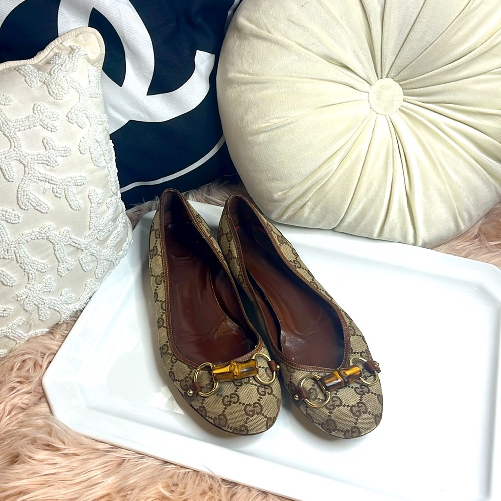 GUCCI VINTAGE MONOGRAM BALLET FLAT